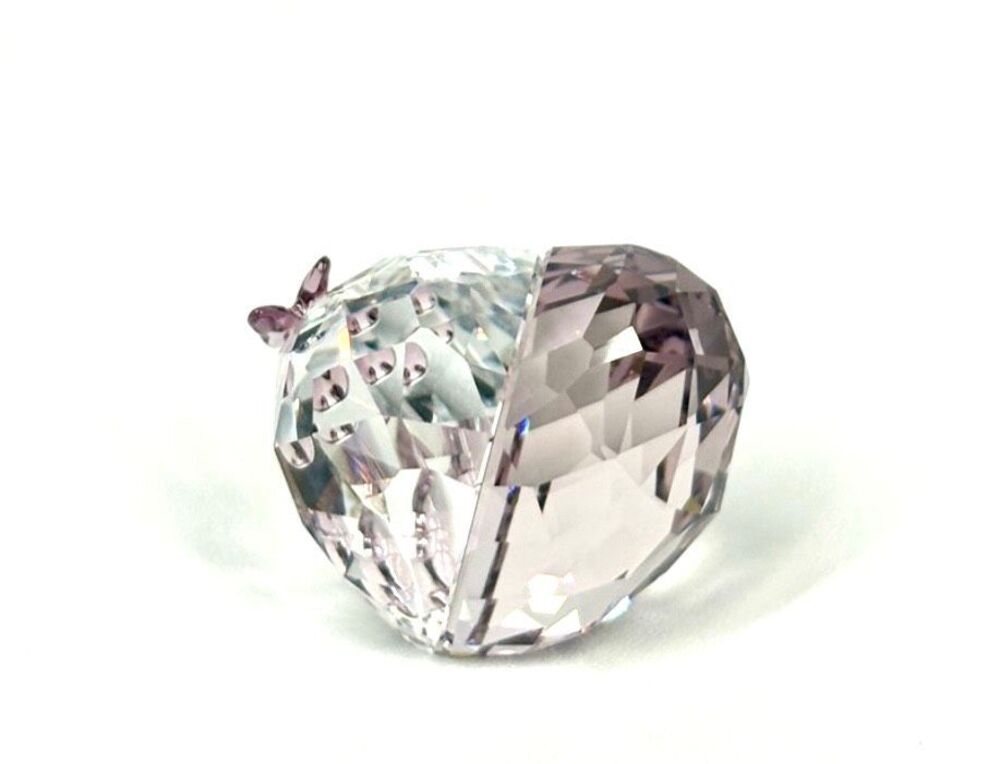 Swarovski Crystal Love Heart with Butterflies Violet Amethyst Crystal Small 1143 - Picture 4 of 4